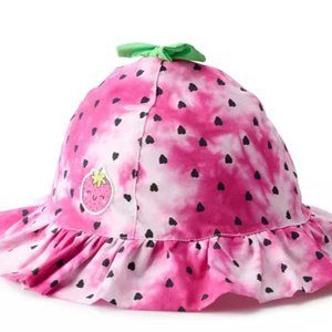🍓🍓🆕 BIO WORLD KIDS Infant Girl Sun Hat Strawberry (48 cm) 🍓🍓